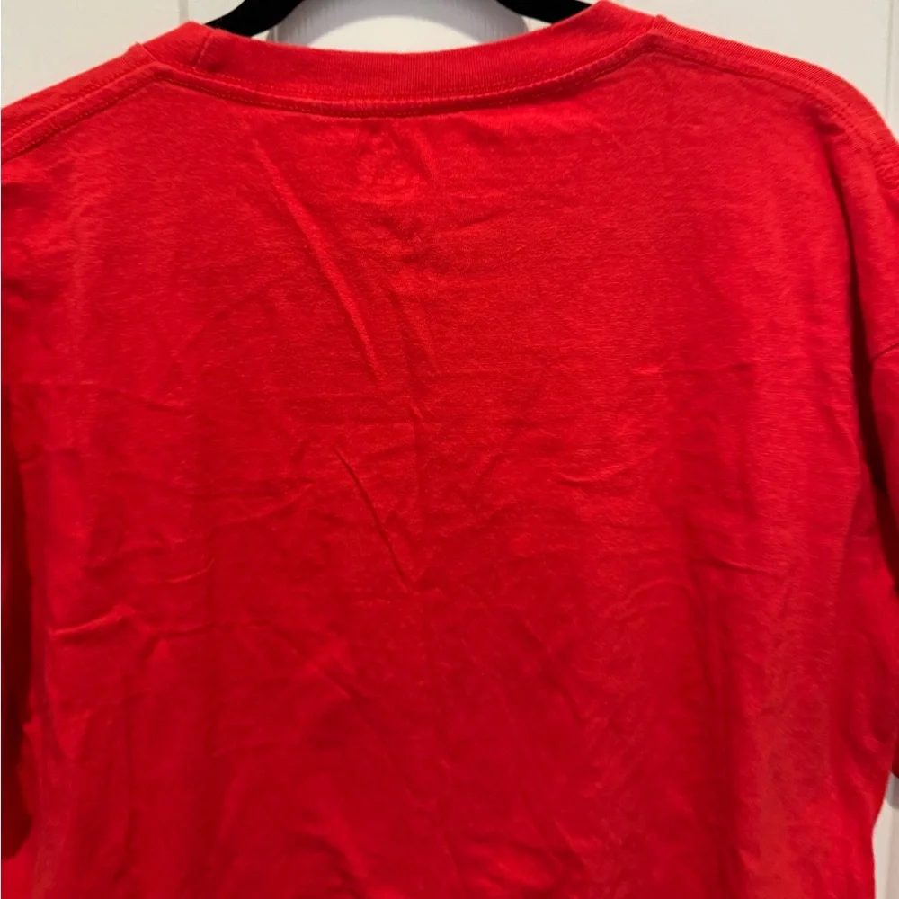 Mens Red Graphic T-Shirt with NC STATE WOLFPACK Mascot Design Size XL